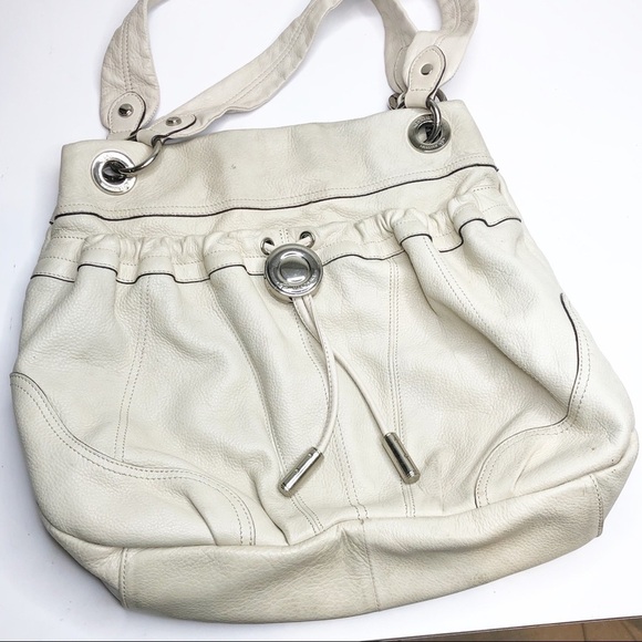 B. Makowsky | White Shoulder Bag - Picture 1 of 7